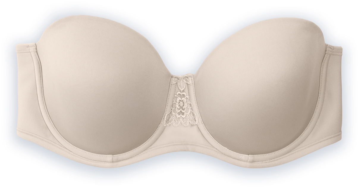 Beauty Back® Strapless Full Figure Underwire Bra Rose - Brassiere (1500x1500), Png Download