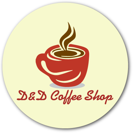 D&d Coffee Shop - Heart (428x428), Png Download