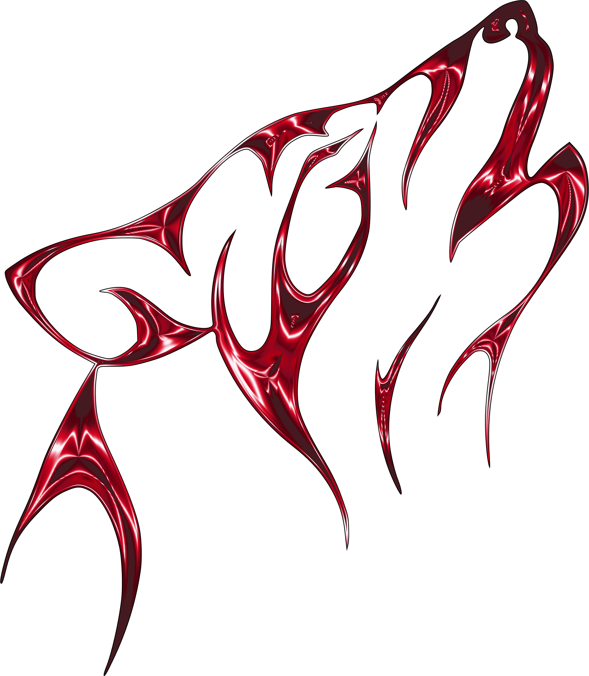 Clipart - Wolf Clipart (2044x2346), Png Download