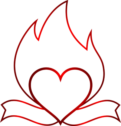 Flaming Heart Bible - Cafepress ! Iphone 7 Plus Tough Case (400x414), Png Download