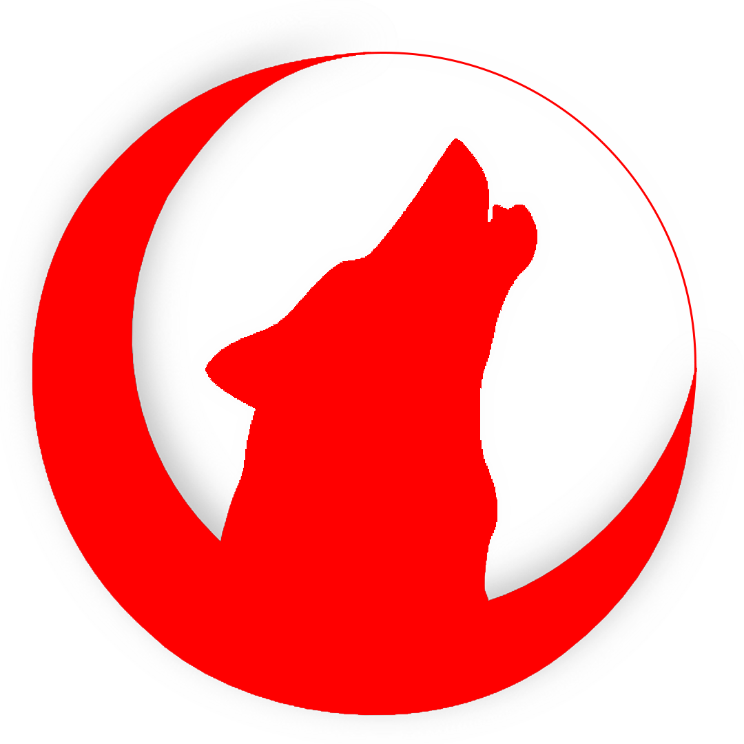 Howling Wolf Emblem - Drawing Wolf Howling Head (1080x1080), Png Download
