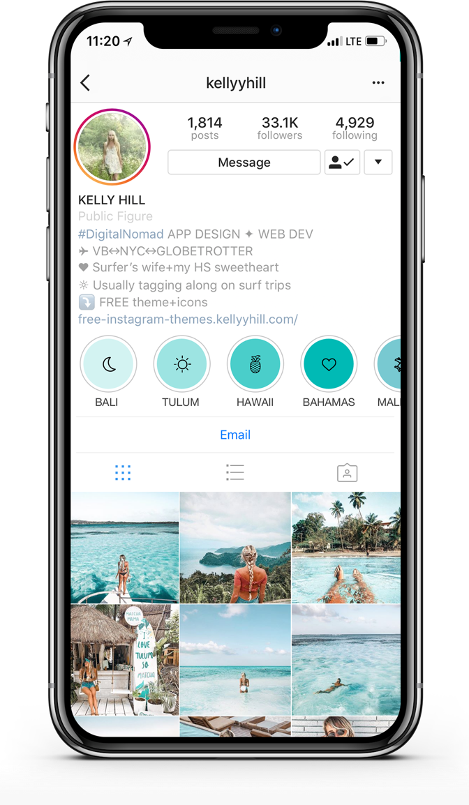 Image - Instagram Feed Mockup (672x1154), Png Download