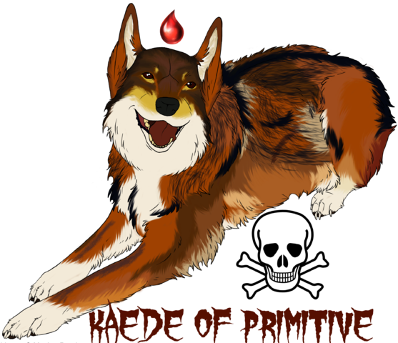 Mia S Red Wolf Design By Akiania-d5ftvpi - Skull And Bones Design Pillow Case (564x479), Png Download