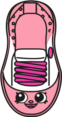 Peta - Shopkins Pink Sneaker (400x400), Png Download