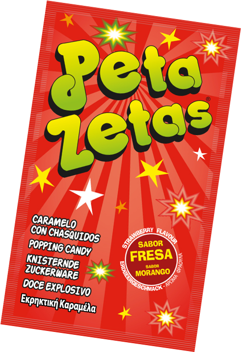 Peta Zetas Sabor Fresa - Pop Rocks (500x729), Png Download