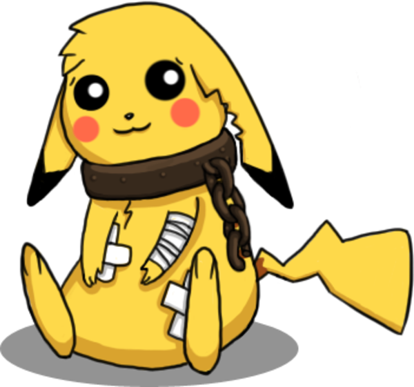 Pokémon Black And Blue / Peta Pokémon Parody - Black And Yellow Pokemon (600x561), Png Download