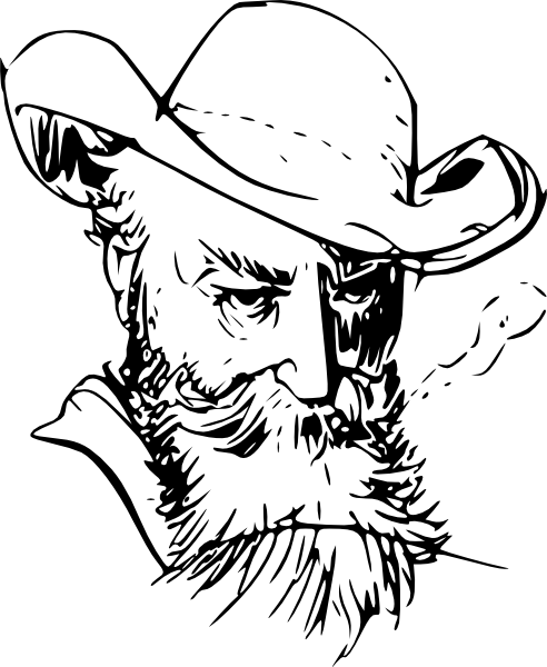 Old Man Face Vector (492x600), Png Download