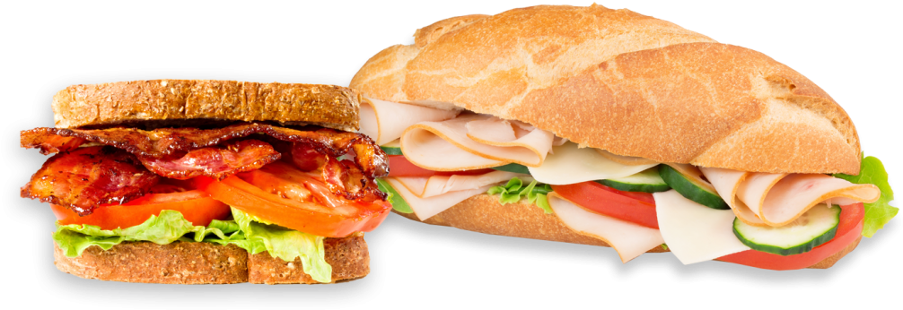 Sandwiches At The Brick Store Bath Nh - Kanapka Na Białym Tle (1024x432), Png Download