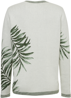Silk Cotton Printed Sweater - Long-sleeved T-shirt (509x677), Png Download