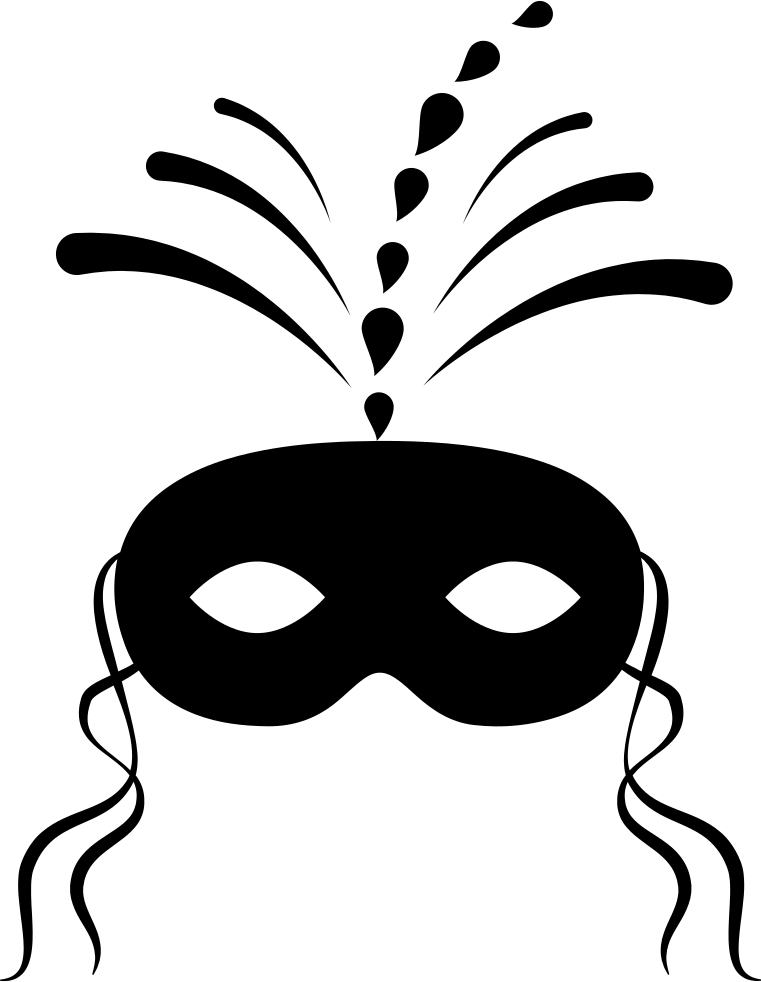 Festive Carnival Mask - Carnival Mask Vector (761x982), Png Download