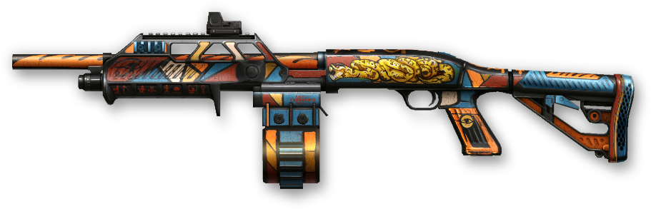 Sidewinder Venom Is A Mag Fed Tactical Pump Action - Skin Anubis Warface (911x293), Png Download