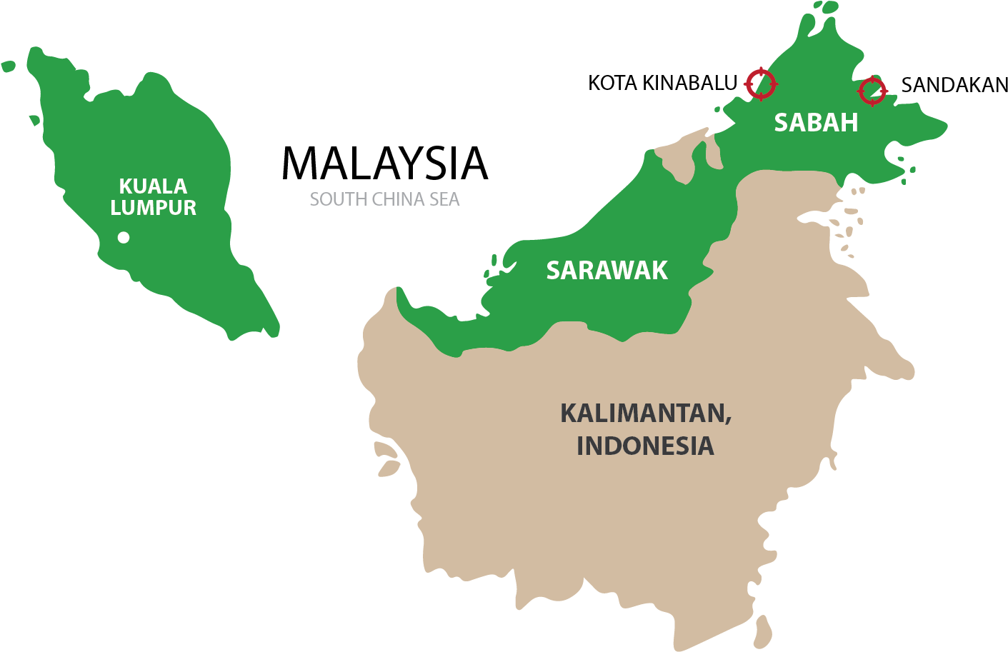 Малайзия регион. Борнео Малайзия. Малайзия Калимантан. Борнео Малайзия на карте. Малайзия на контурной карте.