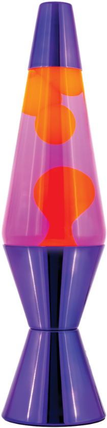 About Me - Purple And Orange Lava Lamp (355x900), Png Download