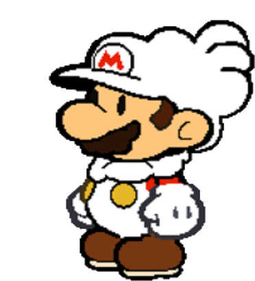 Mario Cloud Png - Paper Mario Fire Mario (420x420), Png Download