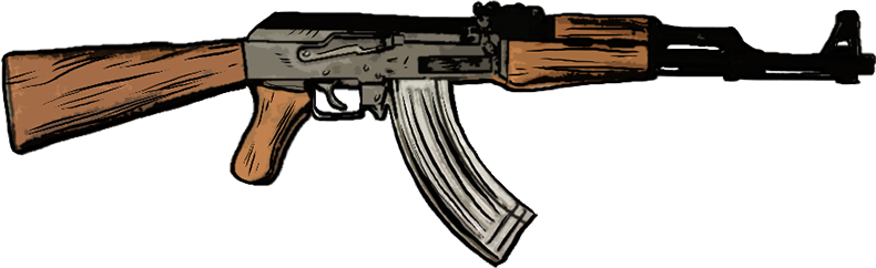 Modernfirearms 0019 Ak-47 (790x242), Png Download