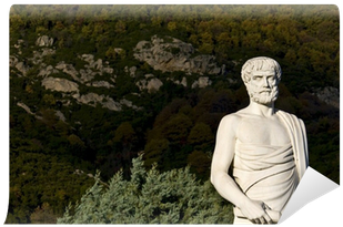 Aristotle Statue Located At Stageira Of Greece Wall - Aristote (400x400), Png Download
