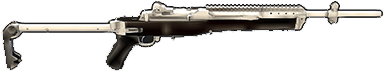Silver Plate Mini 14 Pubg (440x320), Png Download