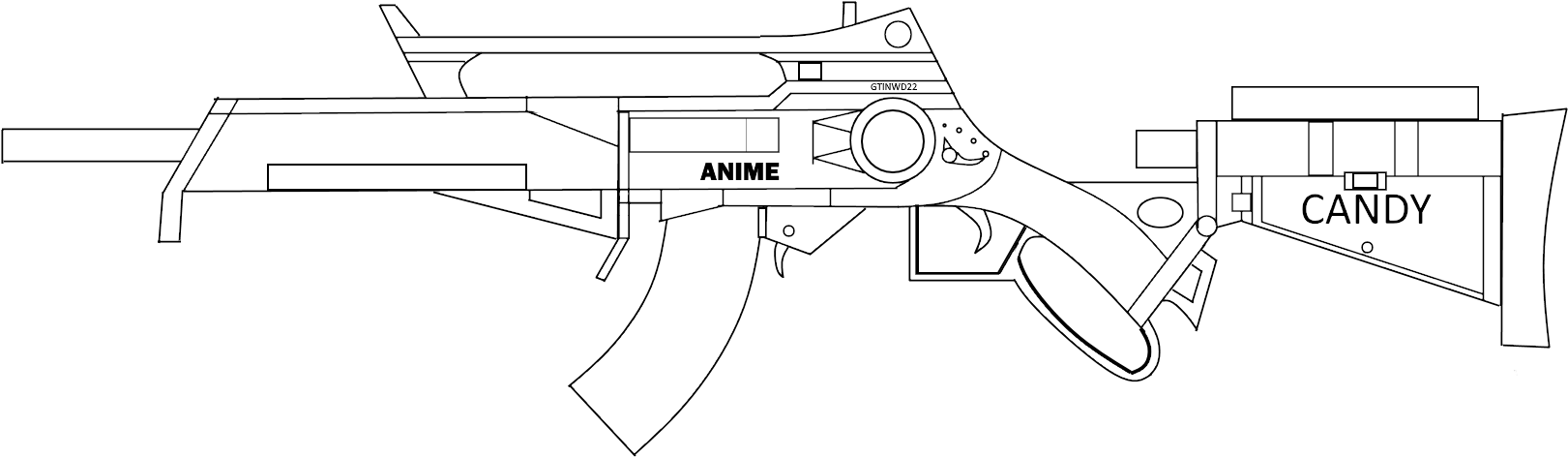 74kib, 1741x762, Bantzgewehr - Ranged Weapon (1741x762), Png Download