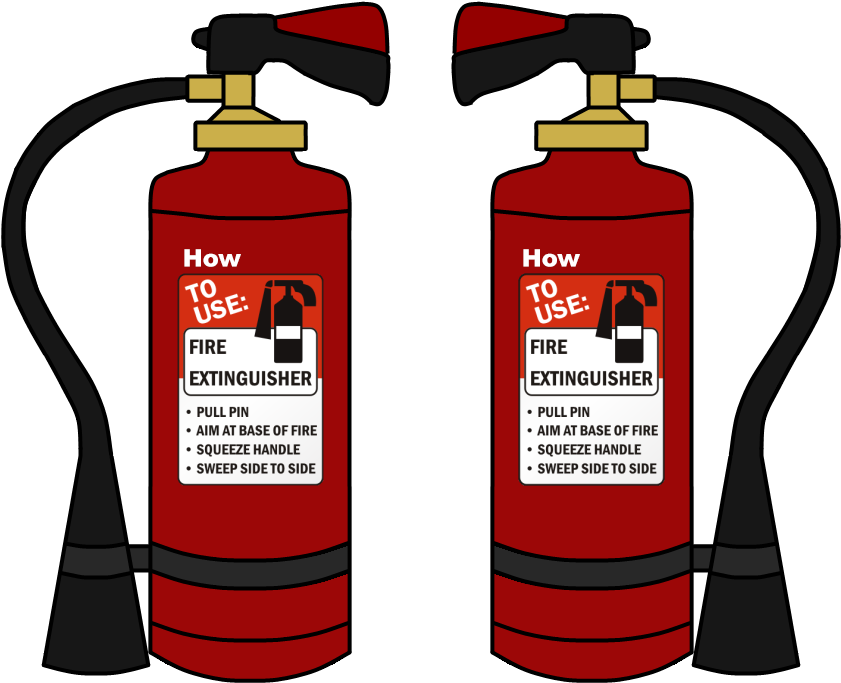 Life-saving Fire Extinguishing Facts - Cartoon Picture Fire Extinguisher (900x750), Png Download