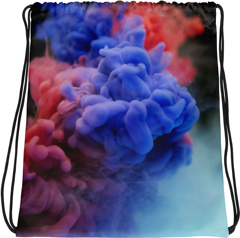 Smoke Bomb Drawstring Bag - Backgrounds Blue (1000x1000), Png Download