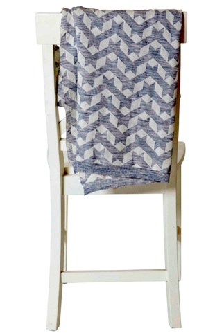 100% Merino Baby Blanket With Crosshatch Pattern Grey - Folding Chair (480x480), Png Download