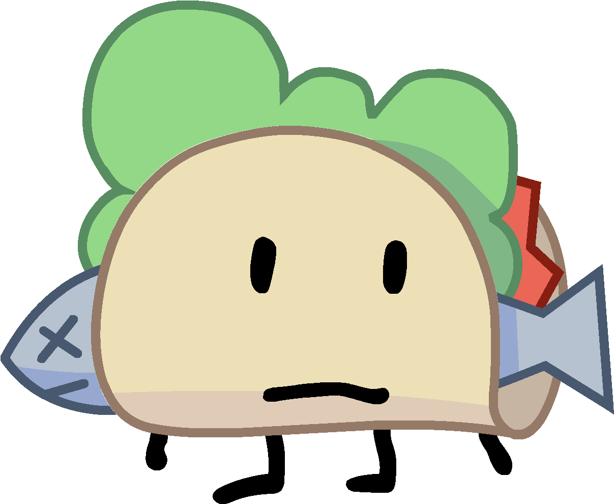 Taco Meh - Bfdi Taco (1213x990), Png Download