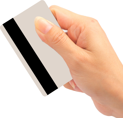 Credit Card Processing Merchant Account Services - Hand Swiping Credit Card (420x404), Png Download