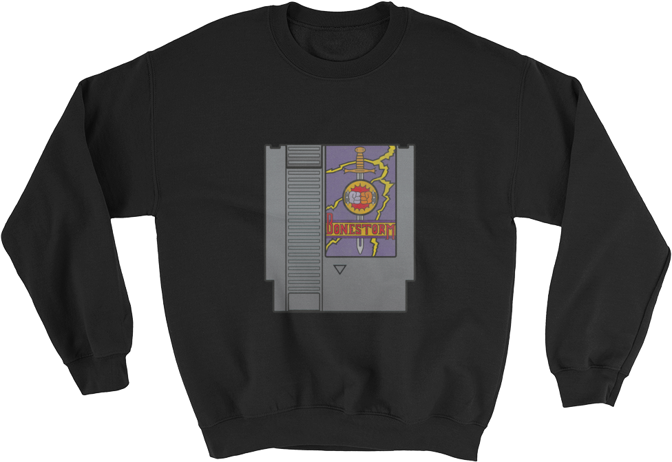 Bonestorm Sweat Mockup Flat Front Black Original - Bella Croptop & Sweatshirt - Erykah Badu, Solange, (1000x1000), Png Download