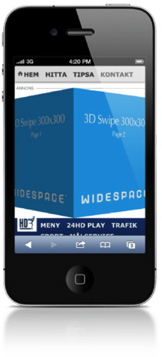 Swipe - Best App Design Green (342x827), Png Download