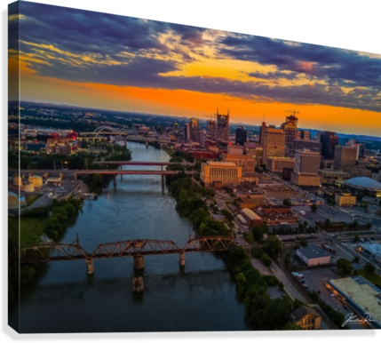 Nashville Skyline Canvas Print - Nashville Skyline (429x386), Png Download
