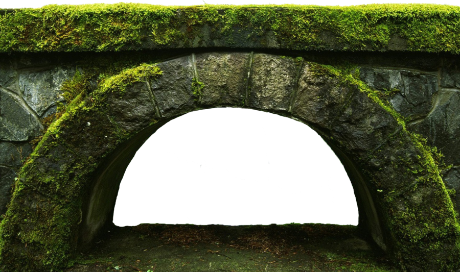 Cutout Old Bridge - Columbia River Gorge (900x533), Png Download