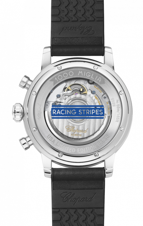 1 - Chopard Mille Miglia Stainless Steel & Rubber Strap (500x790), Png Download