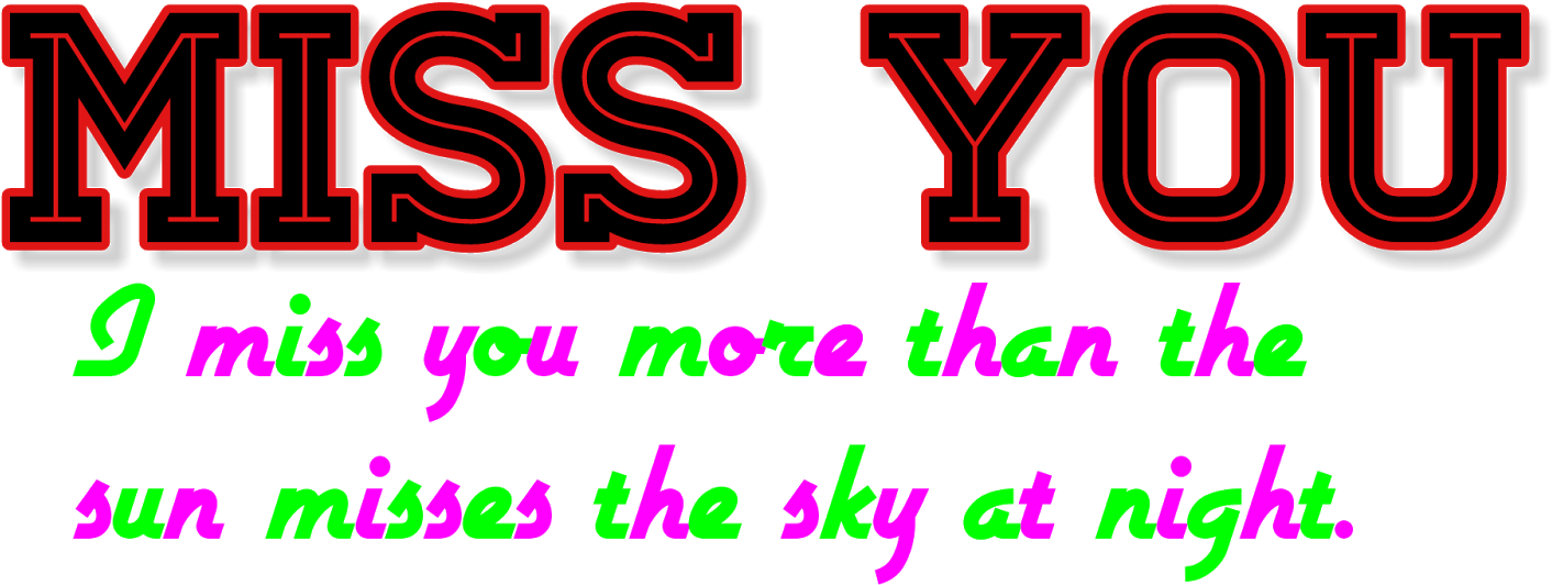 Love And Miss You Png By Shiv - Felicitari (1600x1200), Png Download