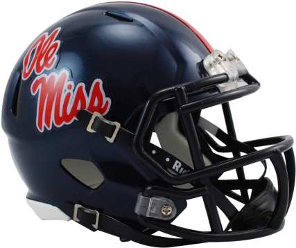 Mississippi Speed Mini Helmet - Ole Miss Rebels Helmet (475x429), Png Download