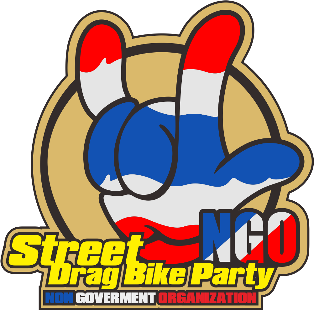 Logo Street Drag Bike Party Vector Cdr & Png Hd - Logo Ngo Thailand (1575x1181), Png Download