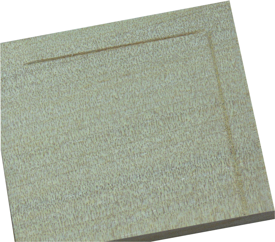 String Inlay Groove Cut Across The Grain In A Piece - Scratch Stock (962x821), Png Download