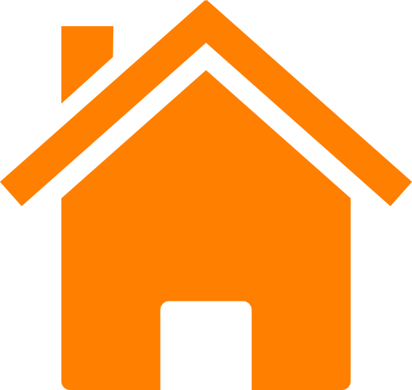 Home Icon Png Orange (600x568), Png Download