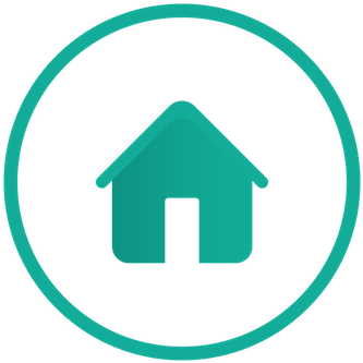 Learning English - Teal Home Icon Png (500x500), Png Download