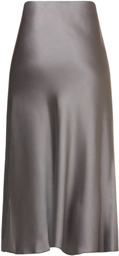Glossy Hammer Satin Skirt - A-line (509x677), Png Download
