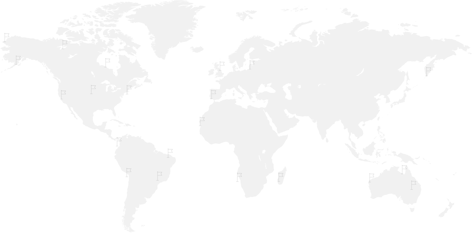 Globe - World Map (1631x804), Png Download