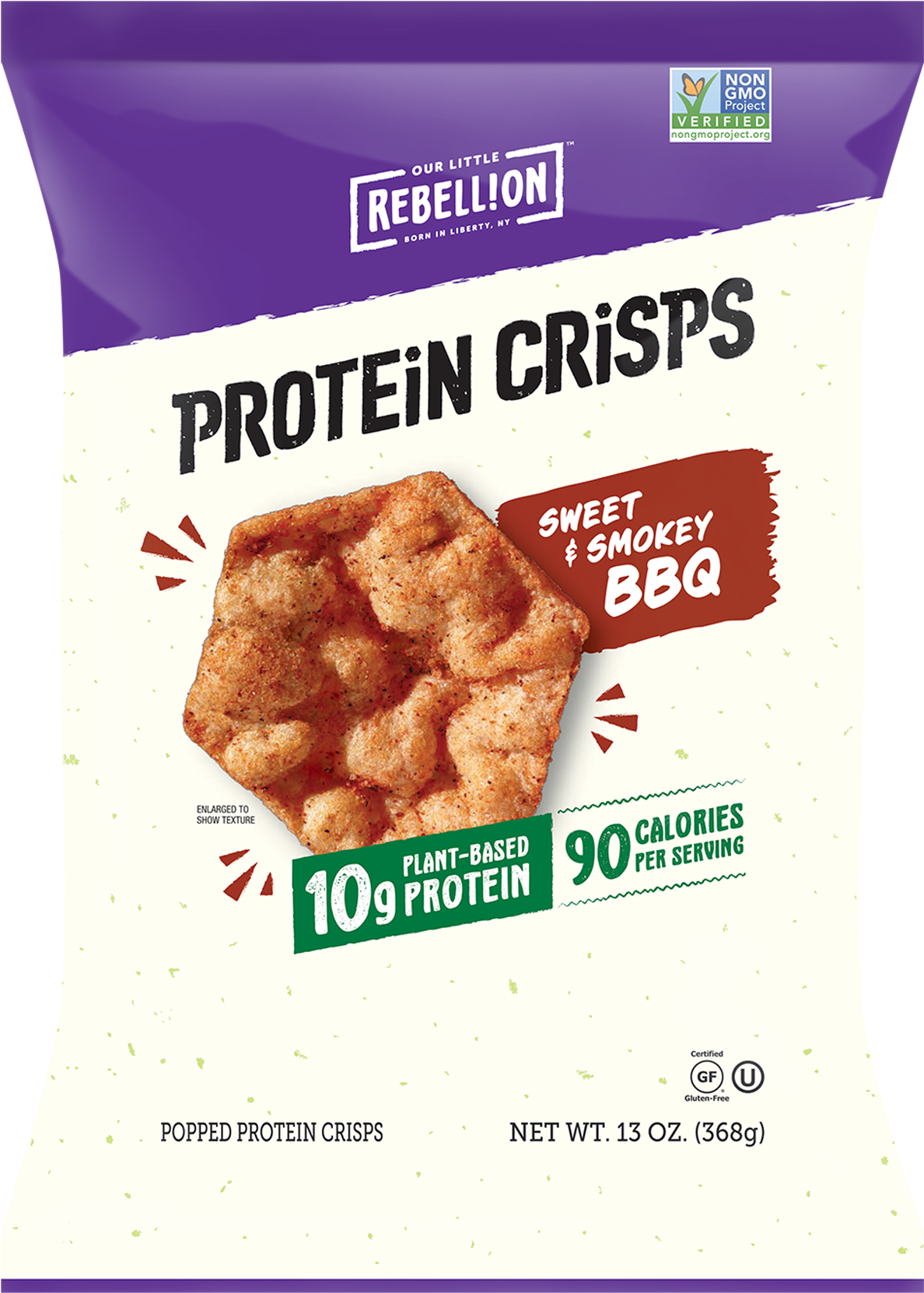 13oz Sweet & Smokey Bbq - Our Little Rebellion Protein Crisps (1284x1735), Png Download