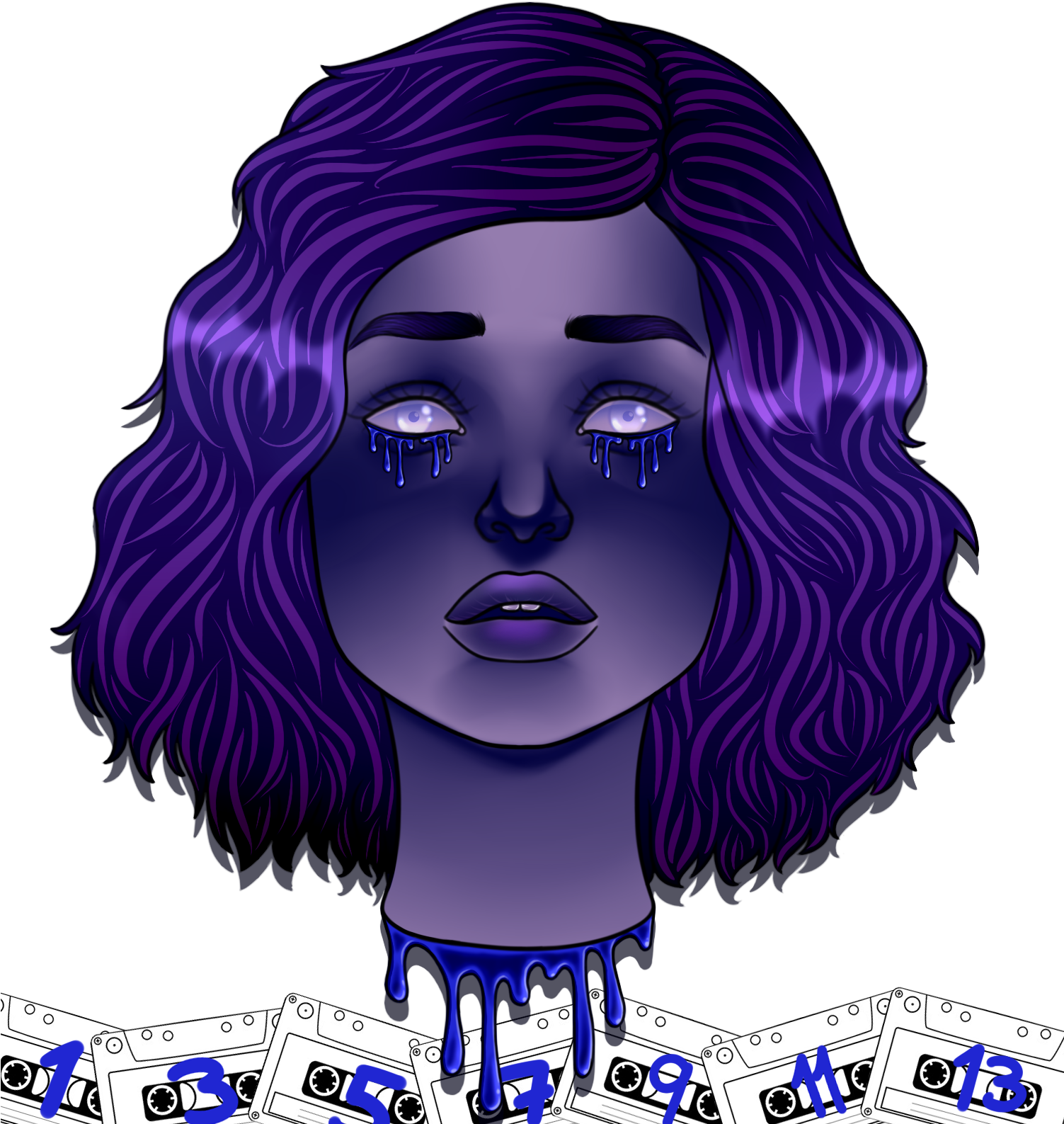 Hannah why. Ханна Бейкер и Клэй Дженсен. 13 Причин почему арт. 13 Reasons why Art. Герой фиолетовым лицом.