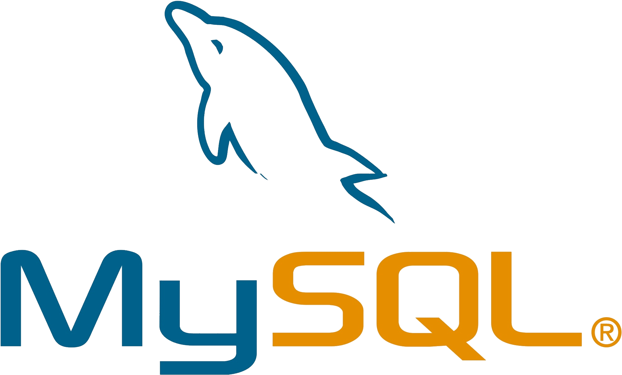 Mysql Logo Png - Mysql Dolphin (2152x1328), Png Download