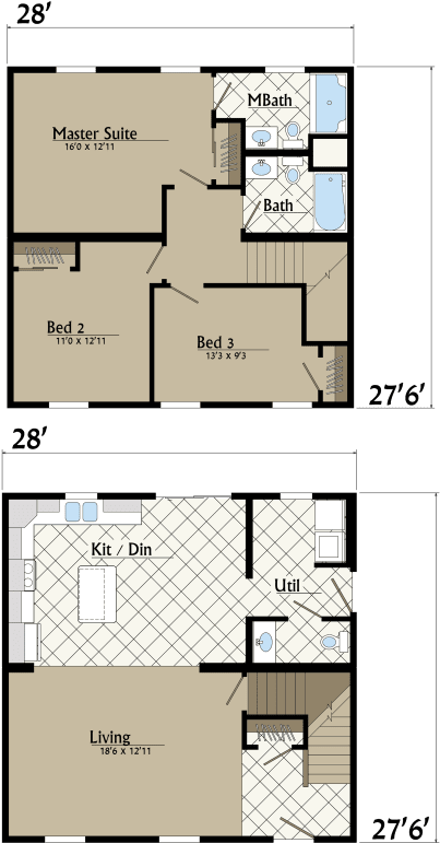 Floor Plan - New Era Building Systems Inc (800x800), Png Download