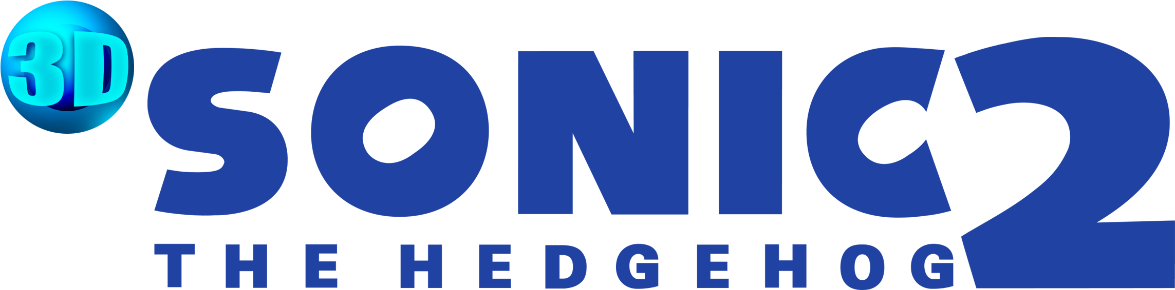 Sonic The Hedgehog 2 3d Logo - 3d Sonic 2 Logo - Free Transparent PNG ...