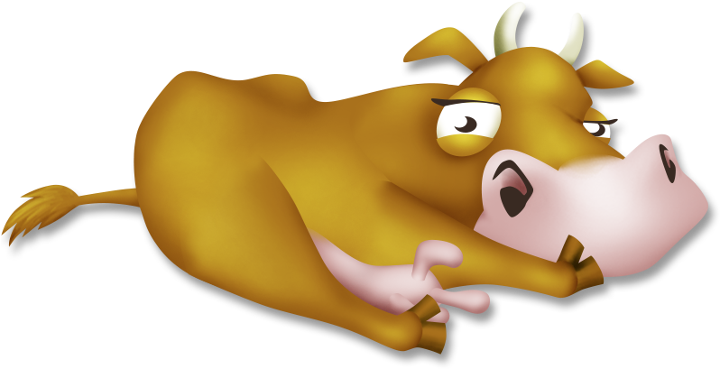 Cow Hungry - Portable Network Graphics (799x799), Png Download