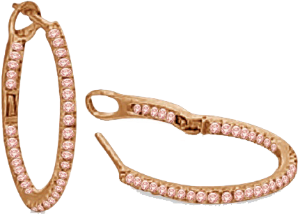 Hoops - Earring (500x500), Png Download