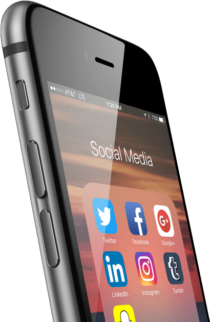 Social Media Marketing For Lawyers - Social Media Phone Png (510x630), Png Download