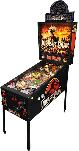Jp-pinball - Pinball Jurassic Park (311x599), Png Download