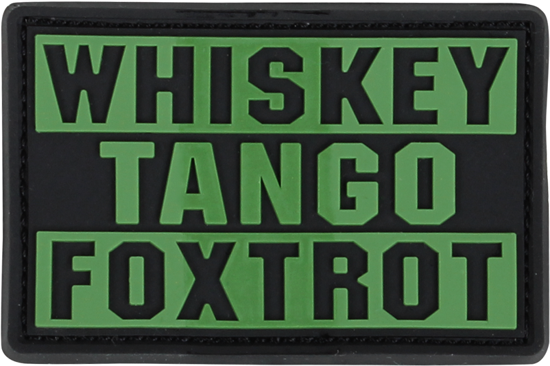 Whiskey Tango Foxtrot Pvc Patches - Whiskey Tango Foxtrot Army (1000x1000), Png Download